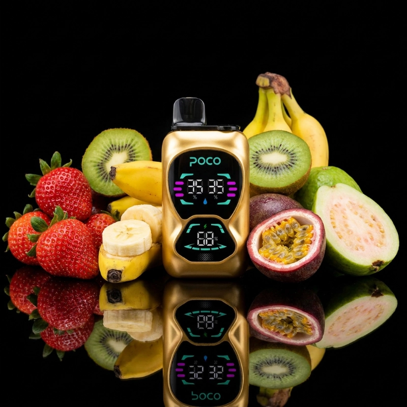 Poco Double 26000 - Kiwi Passion Fruit Guava & Strawberry Banana 5%