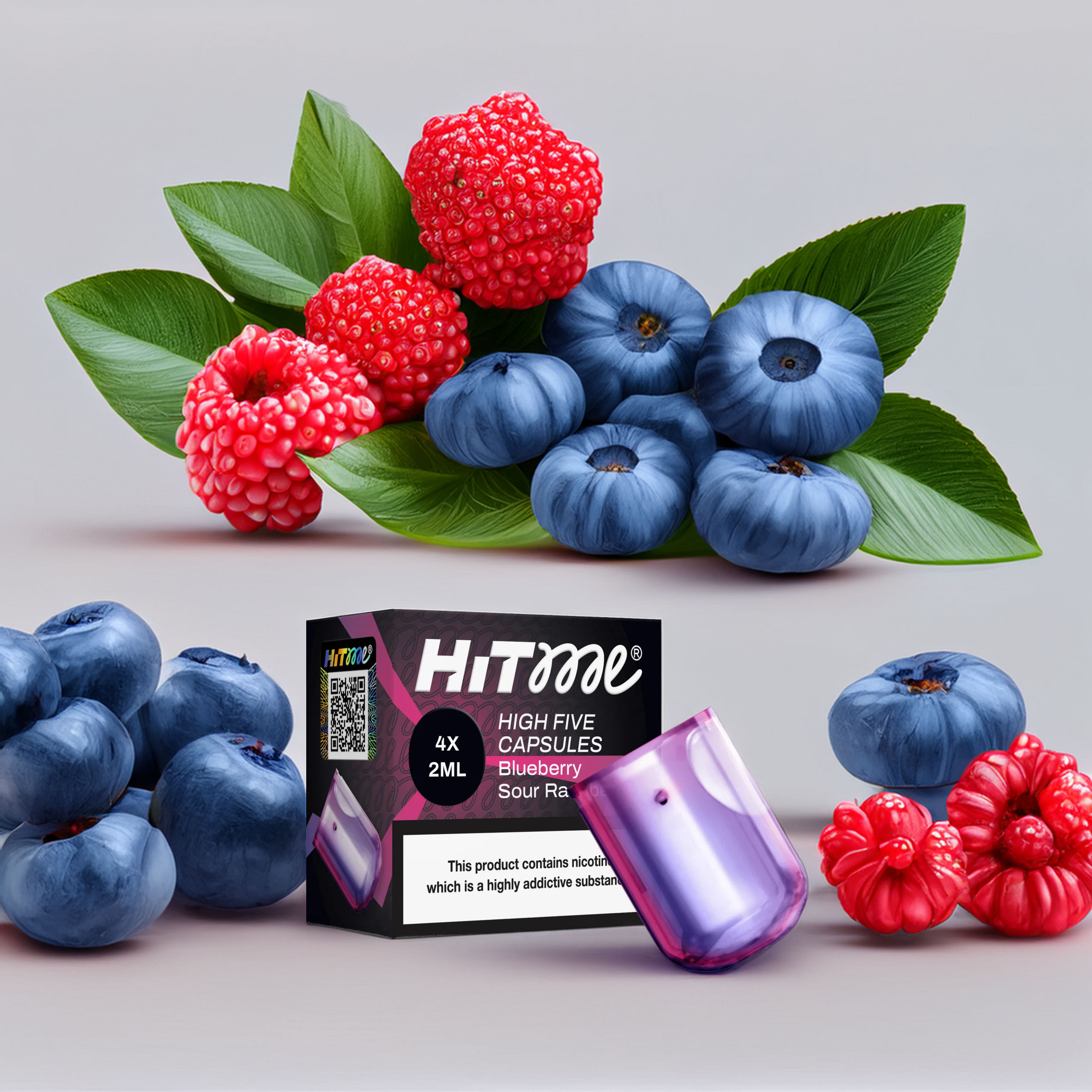 Hitme High Five Capsules – Blueberry Sour Raspberry 2% Hitme High Five Capsules – Blueberry Sour Raspberry 2%