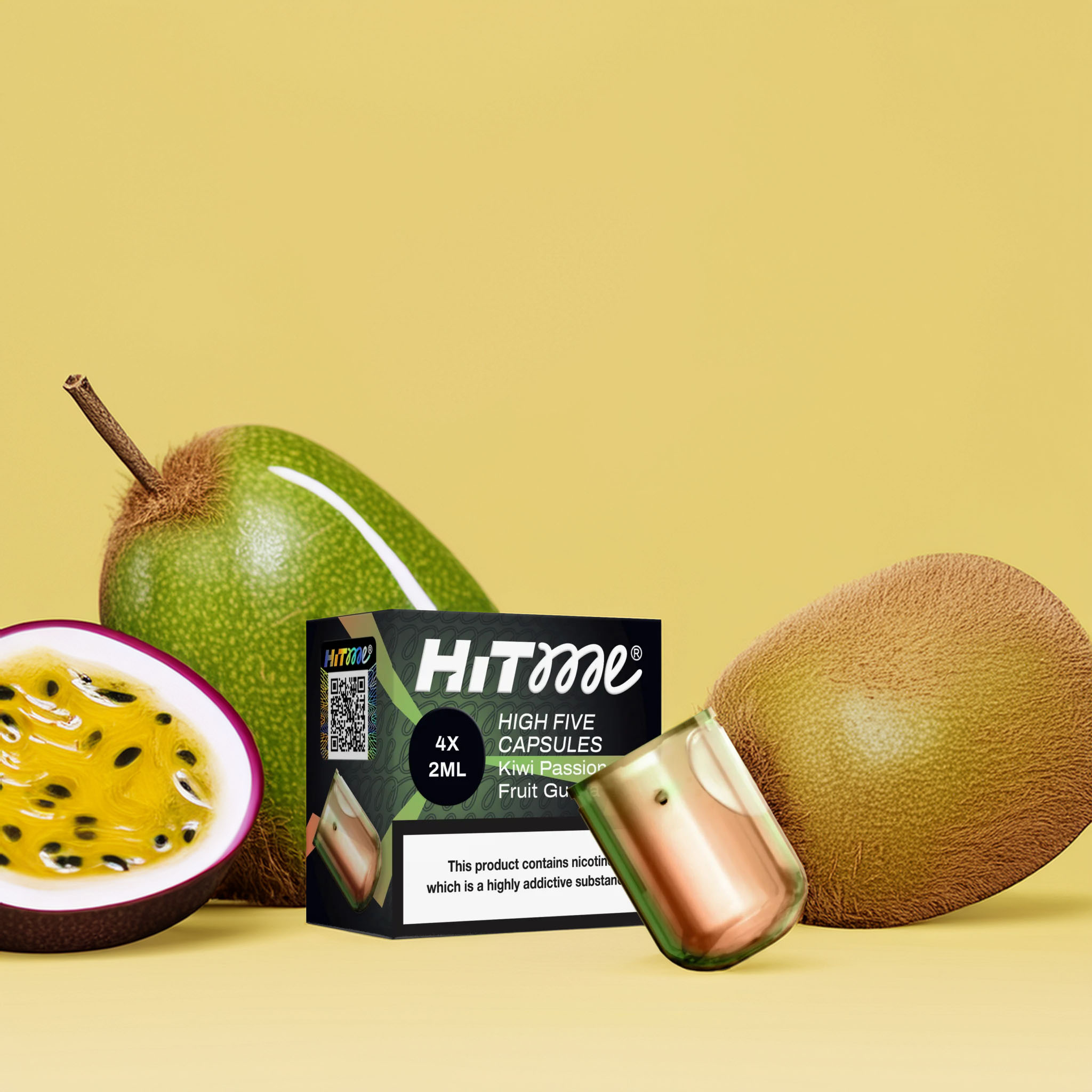 Hitme High Five Capsules – Kiwi Passion Fruit Guava 2% Hitme High Five Capsules – Kiwi Passion Fruit Guava 2%