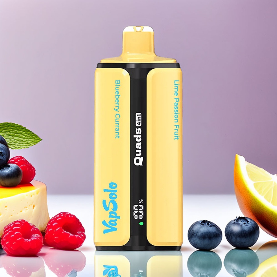 VapSolo Quads 80000 – Blueberry Currant & Cheese Cake & Blackberry Red Raspberry & Lime Passion Fruit 5% VapSolo Quads 80000 – Blueberry Currant & Cheese Cake & Blackberry Red Raspberry & Lime Passion Fruit 5%