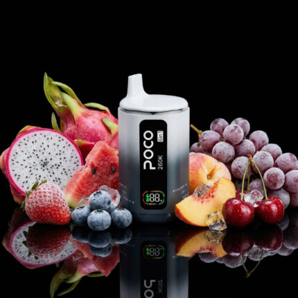 Poco 260K 6IN1 – Cherry Ice & Grape Ice & Blueberry Ice & Peach Ice & Black Ice Dragon Fruit Stawberry & Watermelon Ice 5%