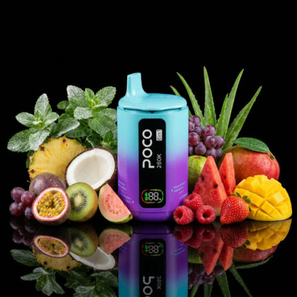 Poco 260K 6IN1 – Raspberry Watermelon & Strawberry Mango & Passion Fruit Kiwi Guava & Aloe Grape & Fresh Mint & Pina Colada 5%